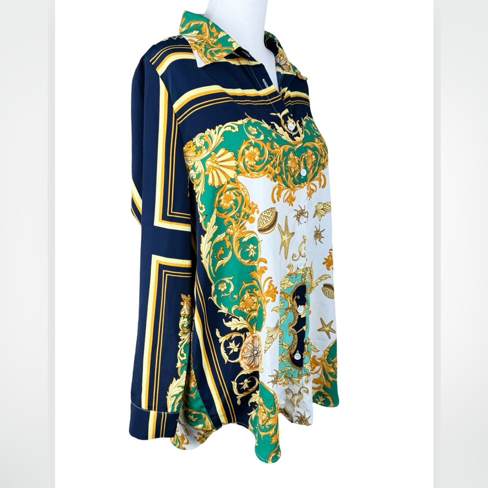 Prettylittlething Nautical Shell Chain Print Over… - image 2